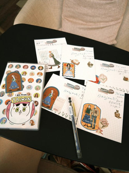 Sticker set | Aiya Bungu Stationery store 10th Anniversary (24 Sheets)