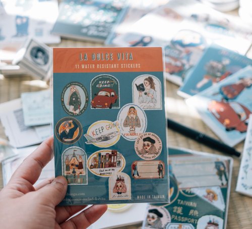 Sticker pack | La dolce vita travel agency (11pcs)