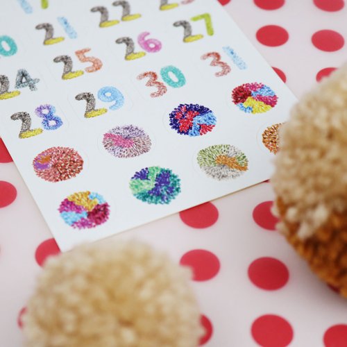 Stickers | Daily Stickers - Wool Numbers
