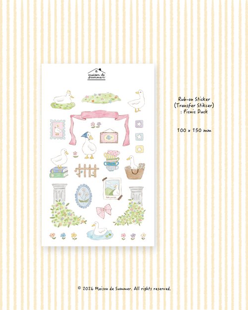 Transfer Stickers | Picnic Duck