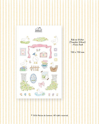 Transfer Stickers | Picnic Duck