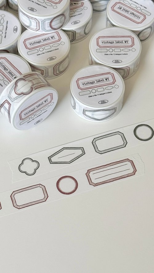 Washi Tape | Vintage Label (2cm)
