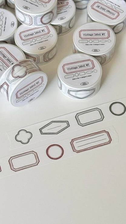 Washi Tape | Vintage Label (2cm)