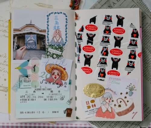 Label Sticker | A-style flower frame octagonal label sticker