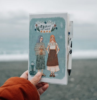 Notebook Cover | Regular size with pen loop (clear)