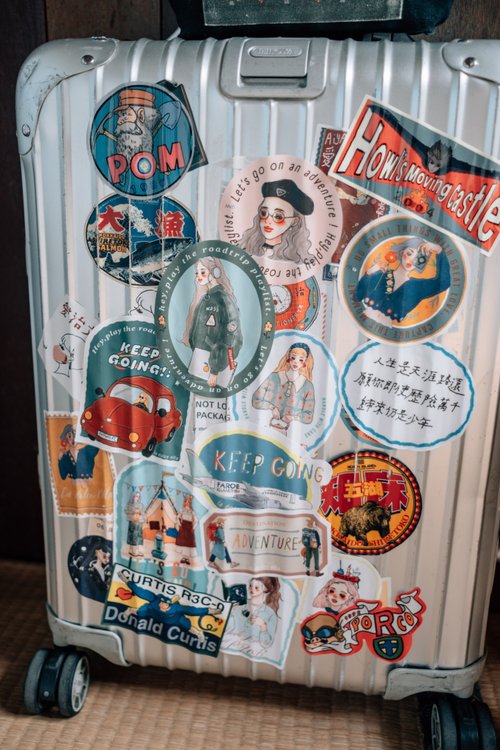Waterproof stickers | La dolce vita travel agency (with variants)