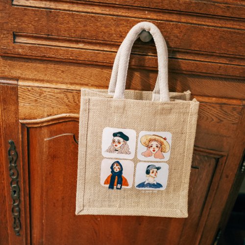 Linen bag | Four seasons girl
