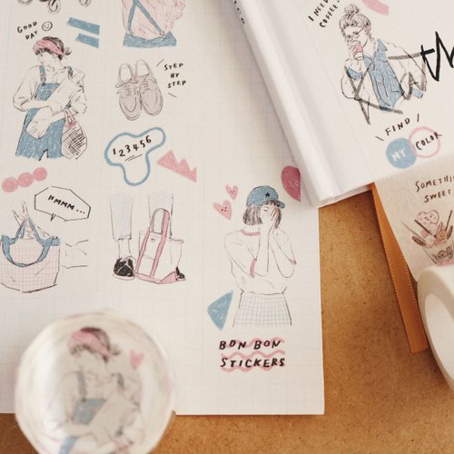 Washi Tape | My Color - Pink & Blue (3cm)