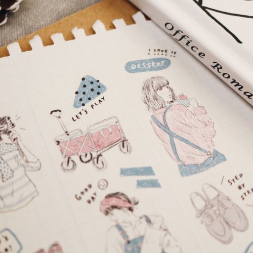 Washi Tape | My Color - Pink & Blue (3cm)