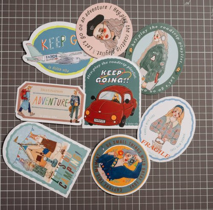 Waterproof stickers | La dolce vita travel agency (with variants)