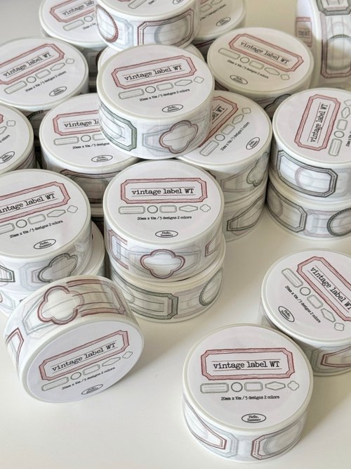 Washi Tape | Vintage Label (2cm)