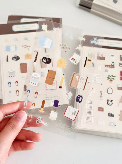 Stickers | Daily Deco Sticker - Stationery Lover (PET)