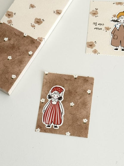 Notepad | Brown Floral