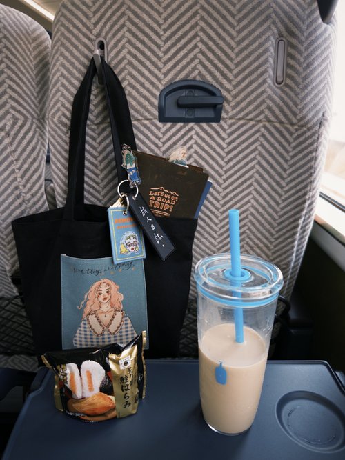 La Dolce Vita Lunch bag | Blue Gingham Girl Oversized Bento Bag