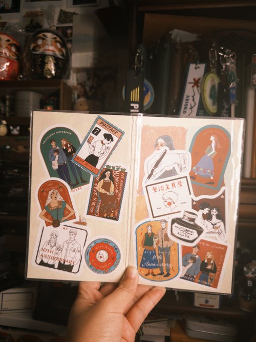 Sticker set | Aiya Bungu Stationery store 10th Anniversary (24 Sheets)