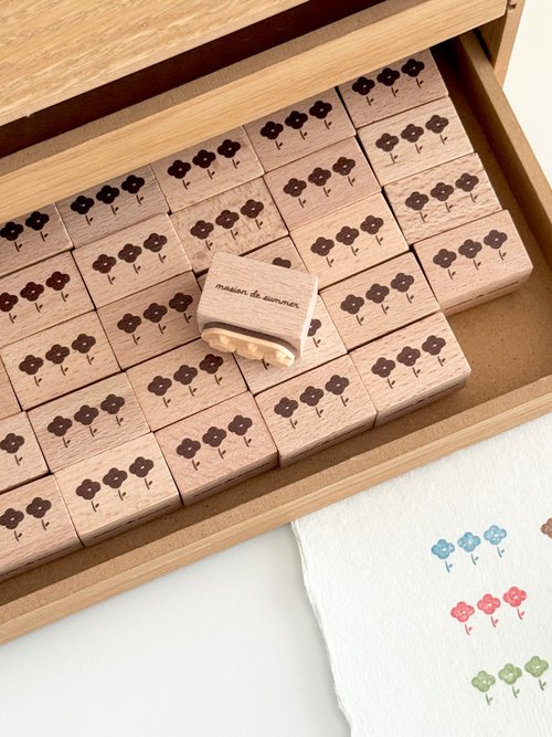 Stamps | Three Flowers