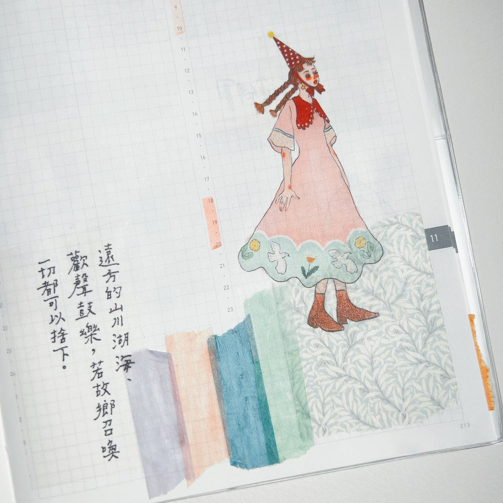 Washi Tape | The song of hundred blooms (5cm)