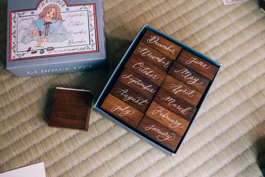 Stamp Set | English month Sweet life