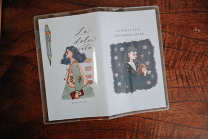 Notebook Cover | Regular size with pen loop (clear)