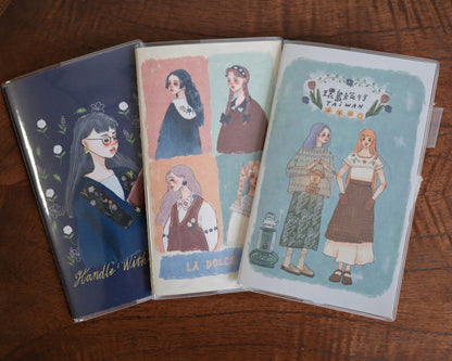 Notebook Cover | Regular size with pen loop (clear)
