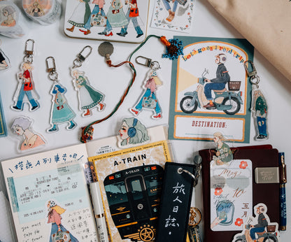 Acrylic clips | We are moving forward happily