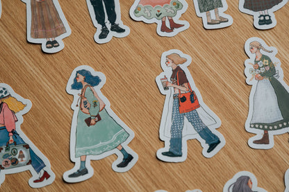 Stickers in Tin Box | We move forward happily