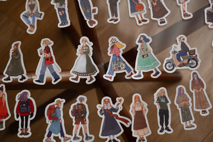 Stickers in Tin Box | We move forward happily