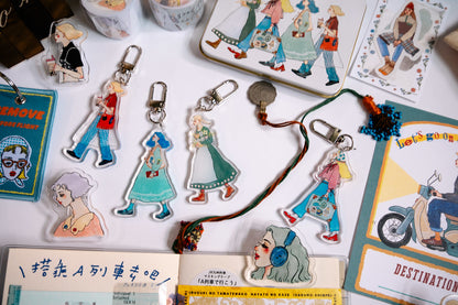Acrylic pendants | We are moving forward happily (6 designs)