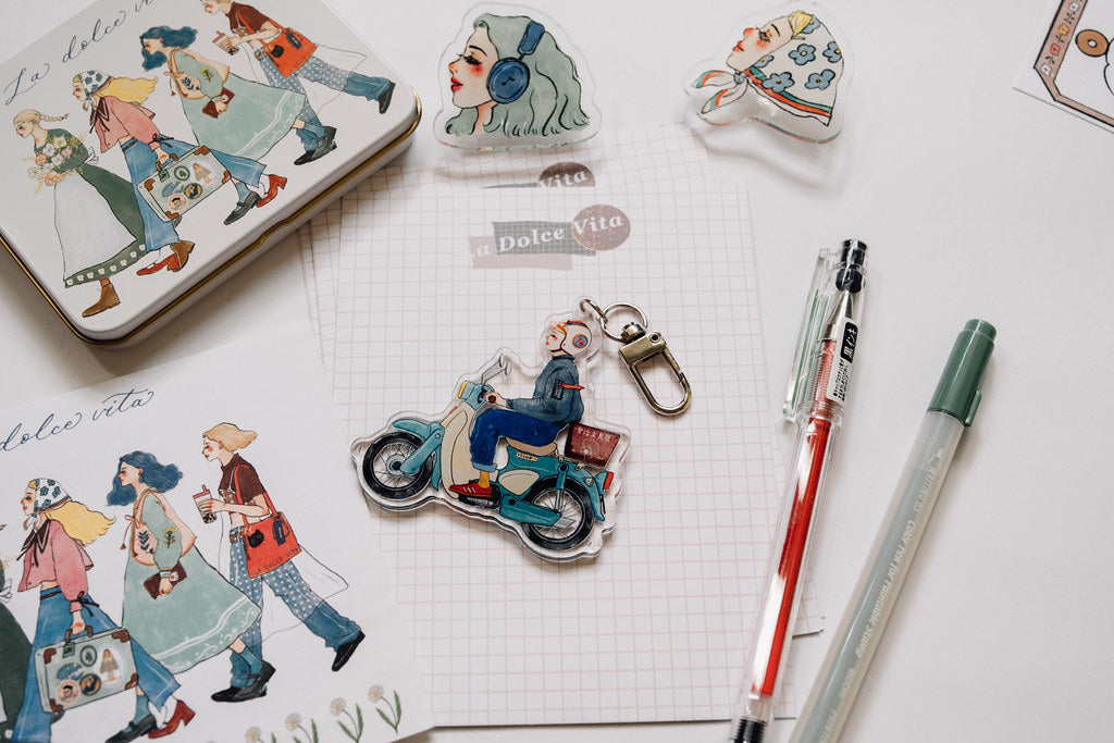 Acrylic pendants | We are moving forward happily