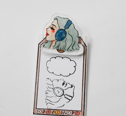 Acrylic clips | We are moving forward happily