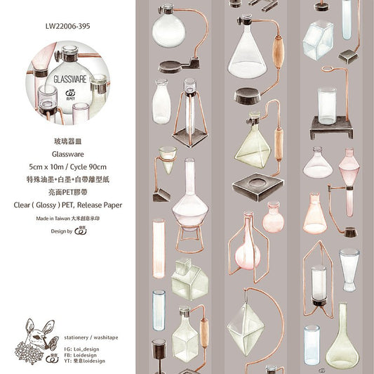 Clear PET Tape | Glassware (5cm)