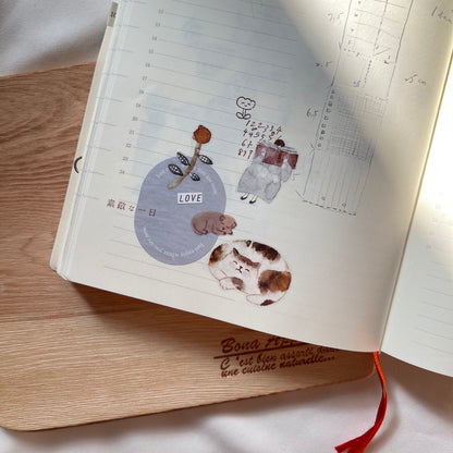 Matte PET Tape |  Cat girl (3.5cm)