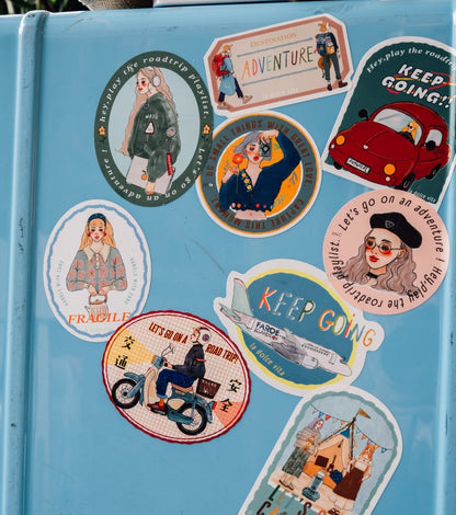 Waterproof stickers | La dolce vita travel agency (with variants)