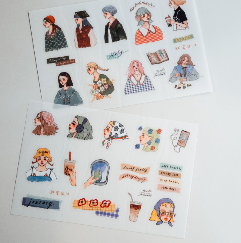 (Incoming Stock) Transfer Stickers | A Slow Journey