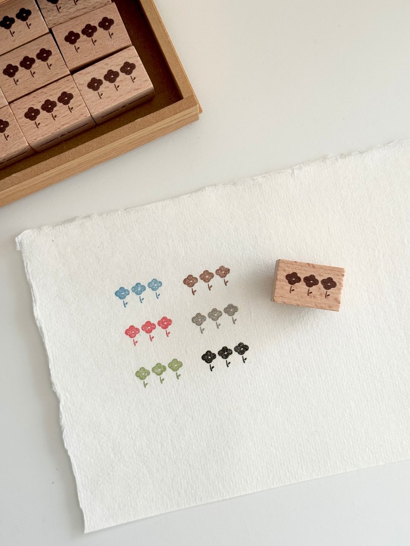Stamps | Three Flowers