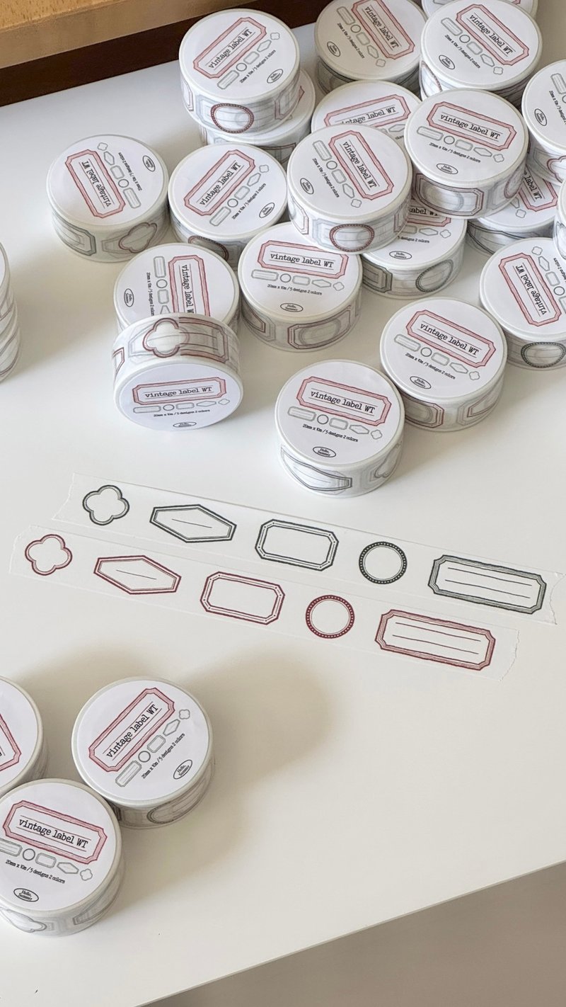 Washi Tape | Vintage Label (2cm)