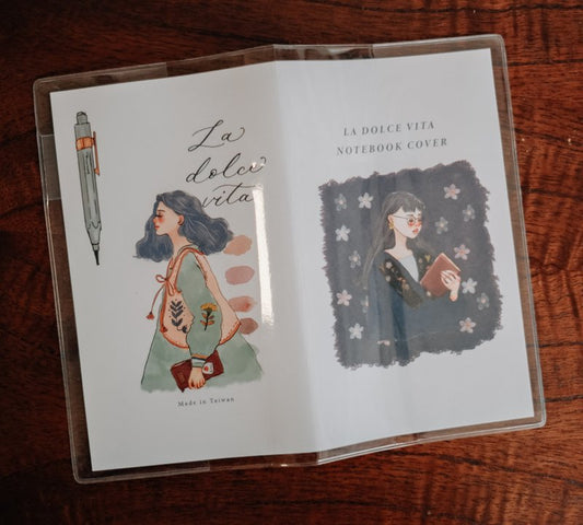 Notebook Cover | Regular size with pen loop (clear)
