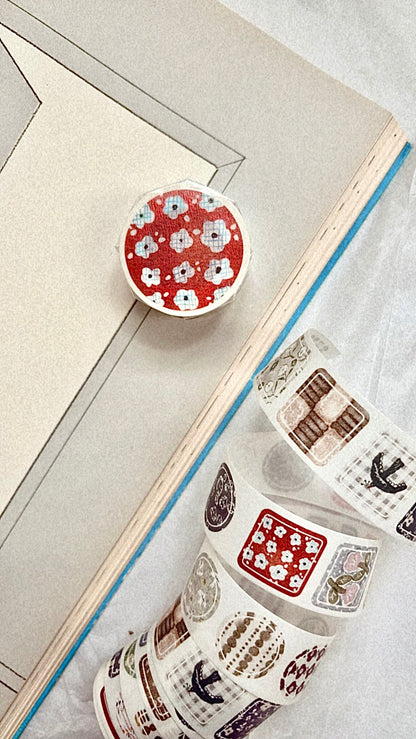 Kiss-cut Washi Tape |  Coaster (2.5cm)