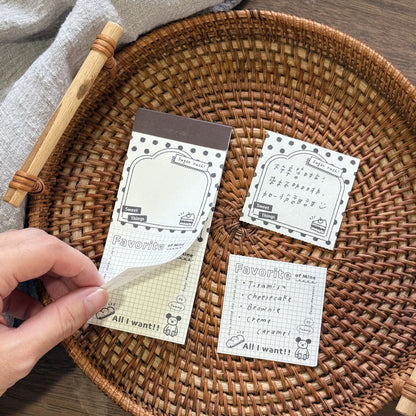 Perforated Memo Pad | Desserts