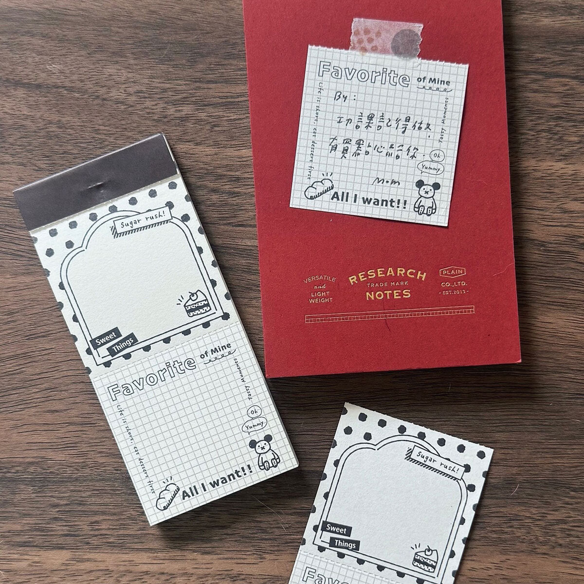 Perforated Memo Pad | Desserts