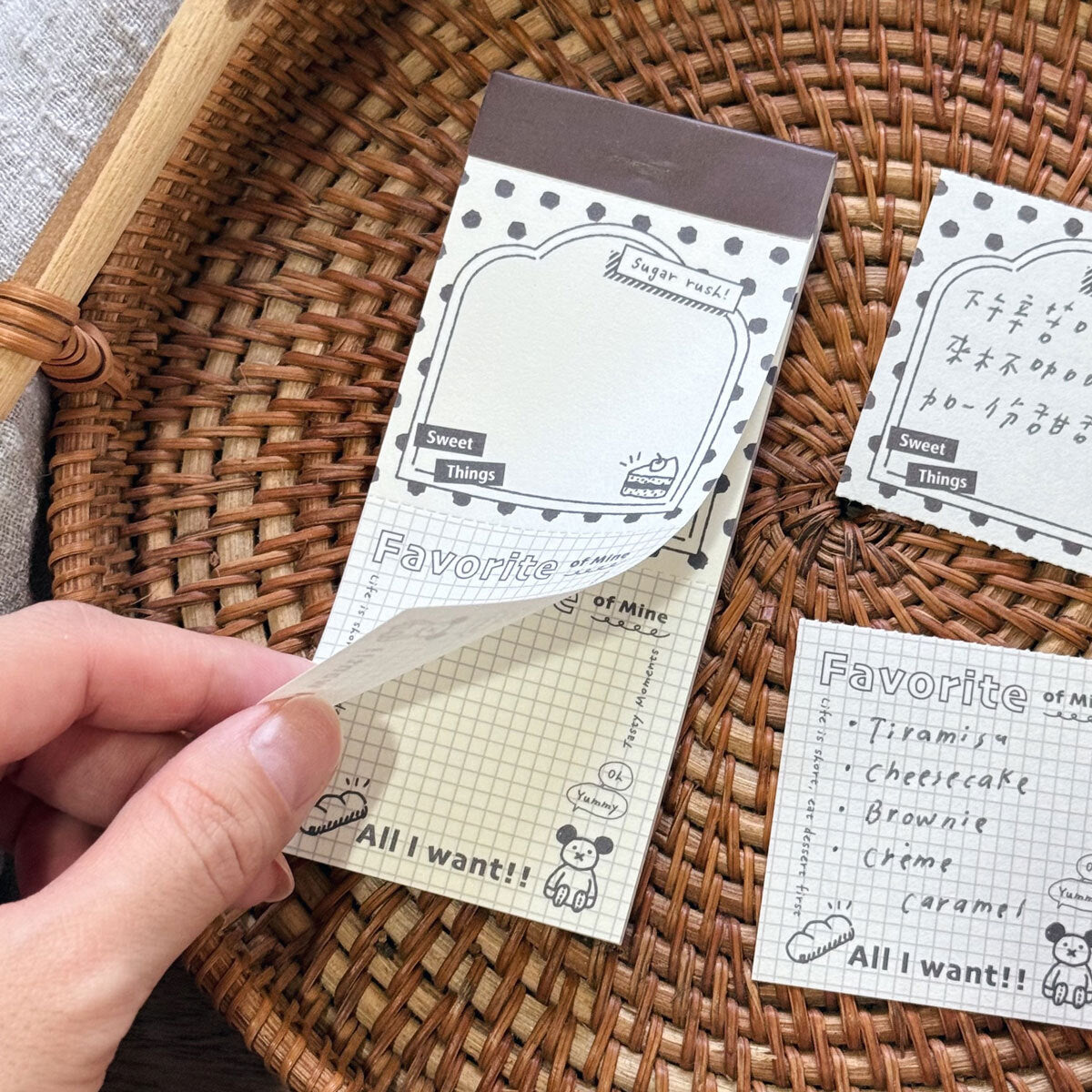 Perforated Memo Pad | Desserts
