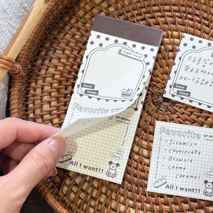 Perforated Memo Pad | Desserts
