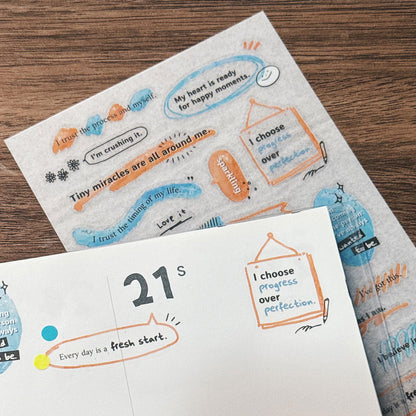 Transfer Stickers | Energy Spell – Blue & Orange