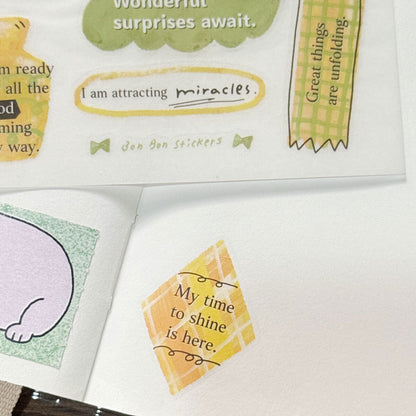Transfer Stickers | Energy Spell – Yellow & Green