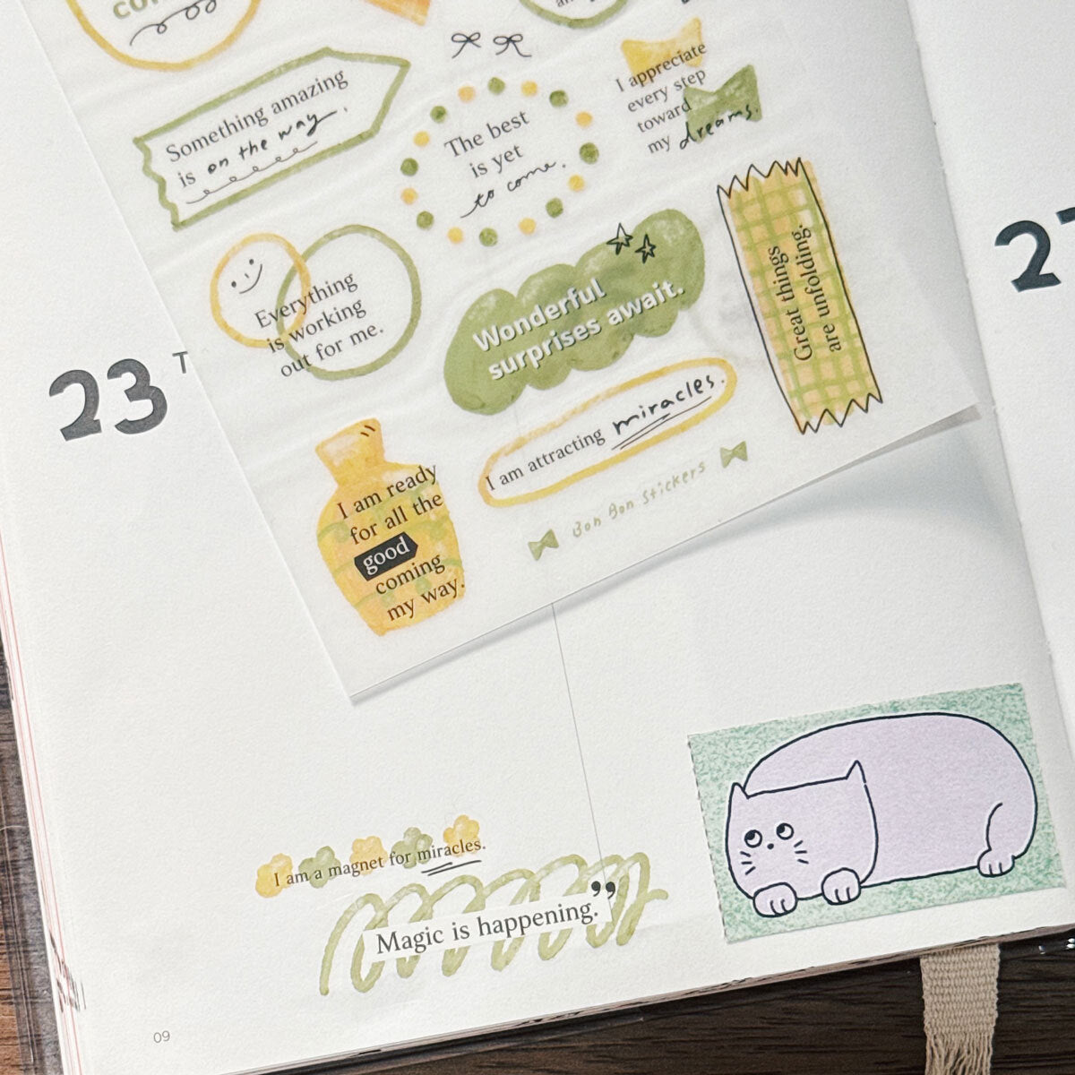 Transfer Stickers | Energy Spell – Yellow & Green