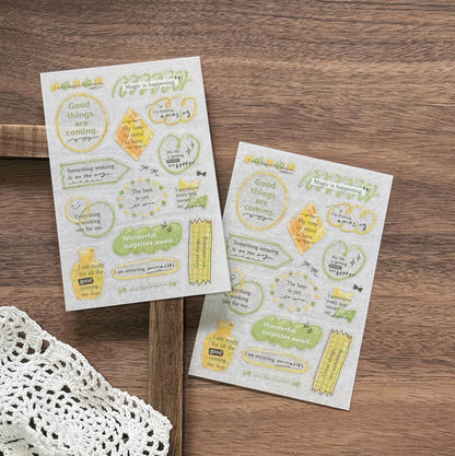 Transfer Stickers | Energy Spell – Yellow & Green