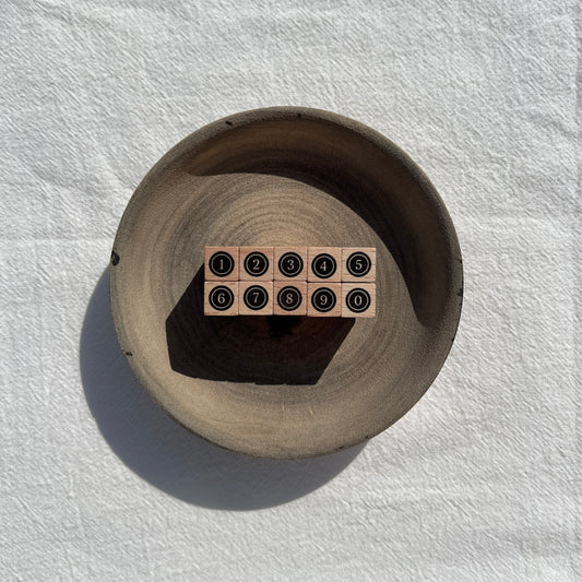 Stamps Set | Circle Numbers (set of 10)