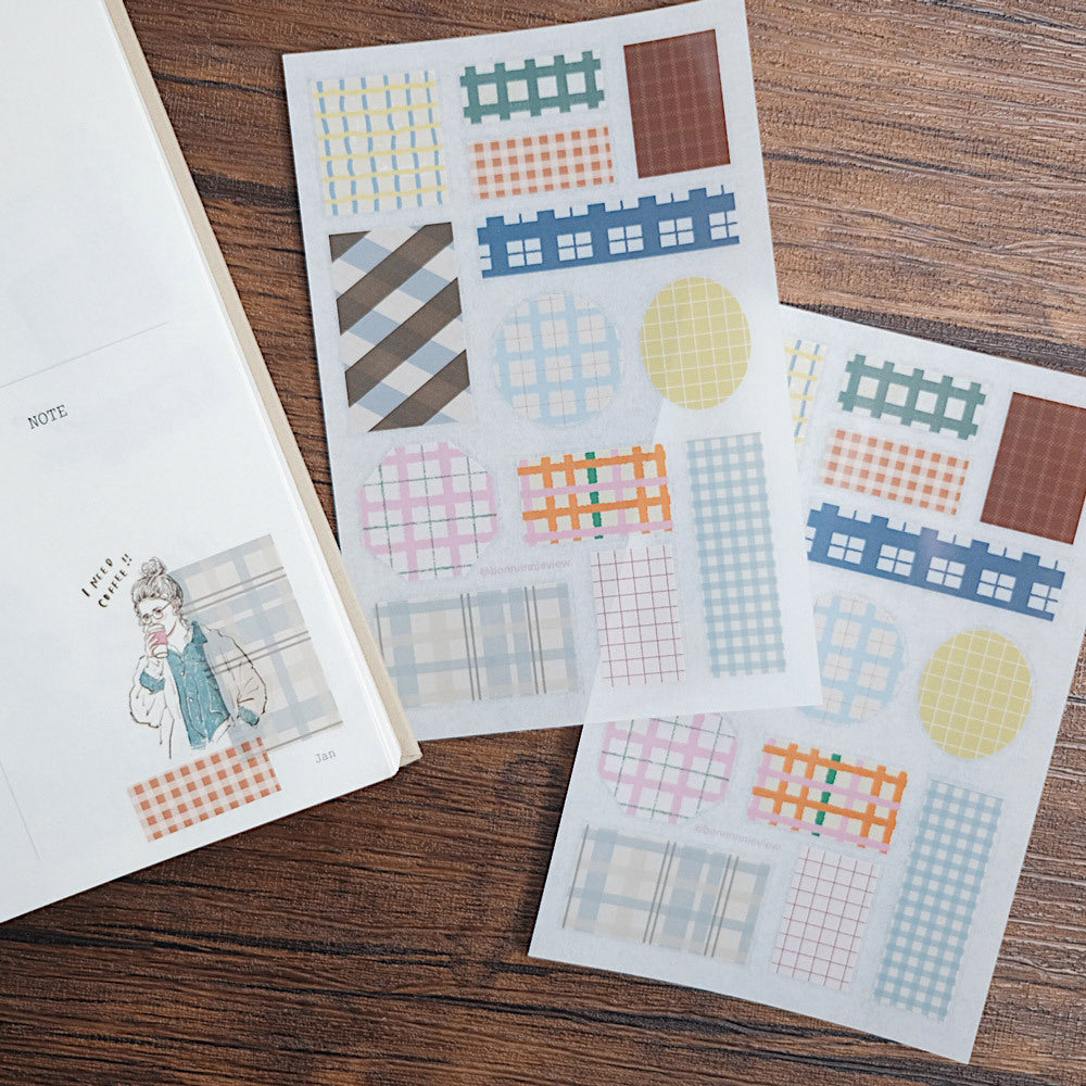 Transfer Stickers | Plaid