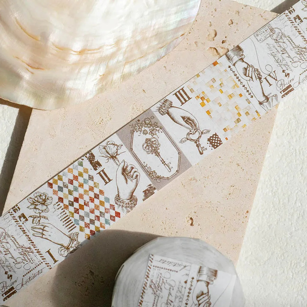 Label Sticker Roll | Journal Pages collab: A Tale of Us (3cm)