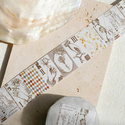 Label Sticker Roll | Journal Pages collab: A Tale of Us (3cm)